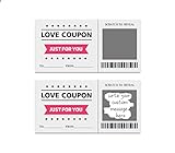 Tarjeta de San Valentín para rascar, cupones de amor, tarjetas para rascar, 20 tarjetas de felicitación de aniversario del día de San Valentín, regalos románticos para marido, esposa, amantes, niños