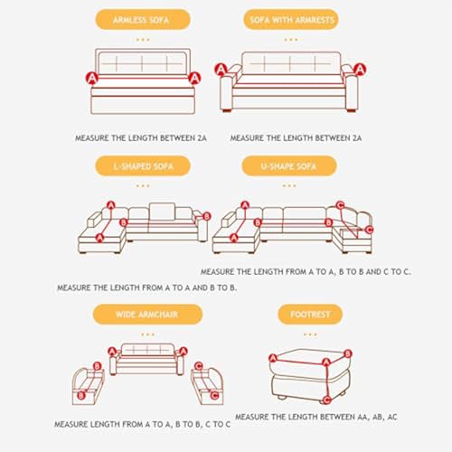Housse de canapé extensible 2-seater jacquard velours de qualité supérieure - 8
