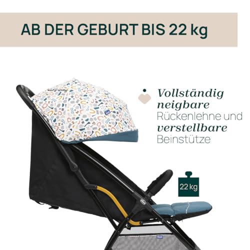 Poussette légère CHICCO Glee automatique assise large dossier inclinable - 5
