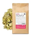 Lydea Té de montaña griego orgánico 250g, té de hierbas griego tradicional y auténtico de sideritis de hojas sueltas, naturalmente sin cafeína, prácticamente cortado