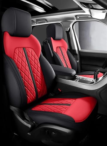 Housses de siège en cuir pour Volvo XC60 XC90 S60 V60 V40 imperméables Noir Rouge