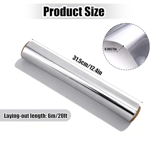 image for Fukaisu Aluminum Metal Crafts DIY Foil Roll, 0.07mm Thick Multipurpose