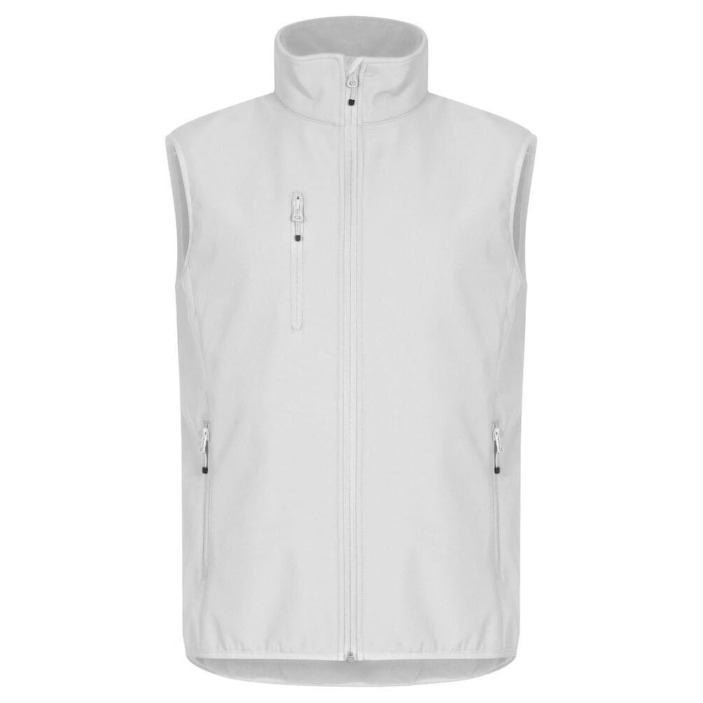 CliQue Mens Classic Soft Shell Jacket (L) (White)