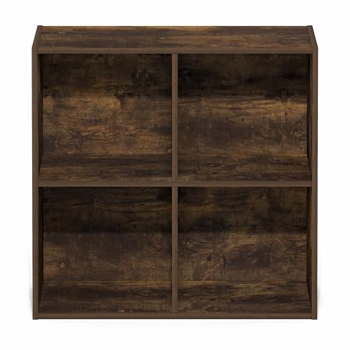 Furinno Reed 4-Cube Closet Organizers and Storage, Amber Pine by Furinno - Used condition - Image 4