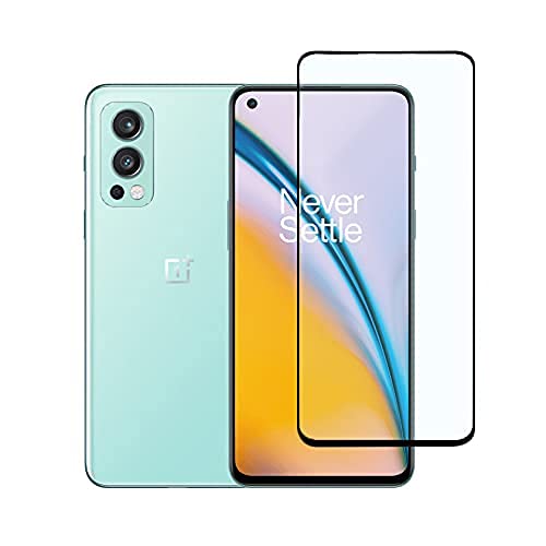 Image of Tempered Glass Screen Protector Compatible For OnePlus Nord 2+ with Edge-to-Edge Protector and with Easy Installation Kit
