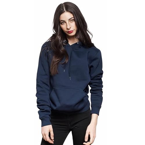 Image of Clotth Theory Women's Cotton Fleece Hooded Neck Sweatshirt | Hoodie Jacket with Kangaroo Pocket