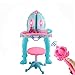 Principessa Dressing Table Simulazione Giocare Casa Toeletta Bambino telecomando Double Door piccola principessa puzzle giocattoli Vestendo tavola apparecchiata con Sgabello Giocattoli domestici