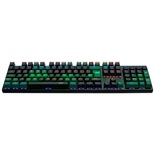 Redragon KIT TECLADO/MOUSE GAMER S108 DARK GREEN, PRETO, Full Sized