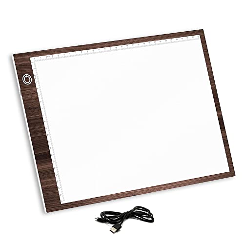 Merpin Mesa de Luz A4, Caja de Luz Portátil con USB, Control Táctil Stepless ajustado,Dibujo Portátil Almohadilla de Luz para Dibujo de Copia, Animación, Bocetos, Stencilling, etc. (Countless-Levels) Cover