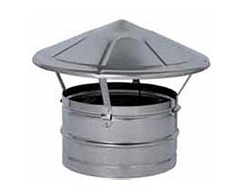 Canale Da Fumo Mono Parete Cappello Cinese D 200 Lam Zincata