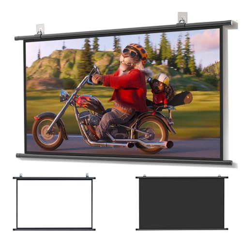 Pantalla Manual Retráctil Proyector 72" 16:9 HD