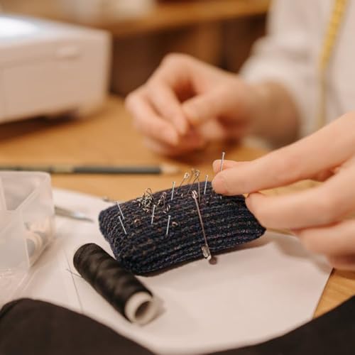 1000 PCS Fine Satin Pin, 1 Inch Dressmaker Pin, Fine Straight Pins, Stainless Steel Head Pins for Jewelry Making Crafts and Sewing(Silver) - Thumbnail 3
