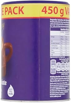 Cadbury The Original Hot Chocolate, Irresistibly Smooth, Value Pack, Approximately 31 Servings, 450 g (Pack of 1)