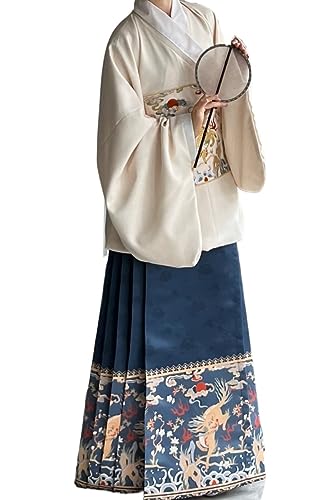 Jupe Hanfu à visage de cheval style Ming pour vos sorties culturelles et événements d'automne