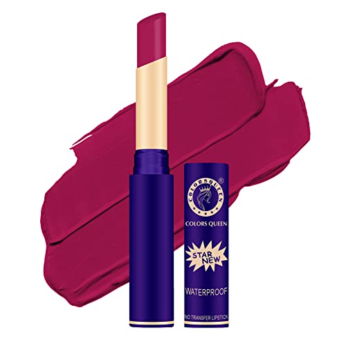 Image of Colors Queen Queen Lips Matte Lipstick | Long Lasting Lipstick Waterproof Highly Pigmented with Smooth Application | Smudge Proof Lipstick for Women (33 - Queen Red)
