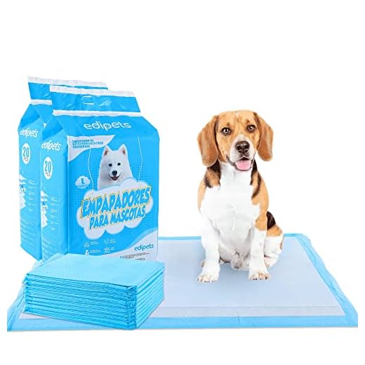 Edipets, Empapadores Perros, 60x60 cm, (40 Unidades), Alfombrillas Higiénica Desechables para Mascotas, Toallitas de Entrenamiento y Adiestramiento, Absorbentes,Resistente a Prueba de Fugas