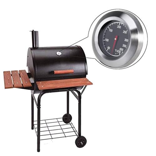 Edelstahl-Röstthermometer Grillthermometer, Gasgrillthermometer 60-430℃ / 100-800℉ Grillthermometer für alle Grills, Raucher und Grillwagen 2