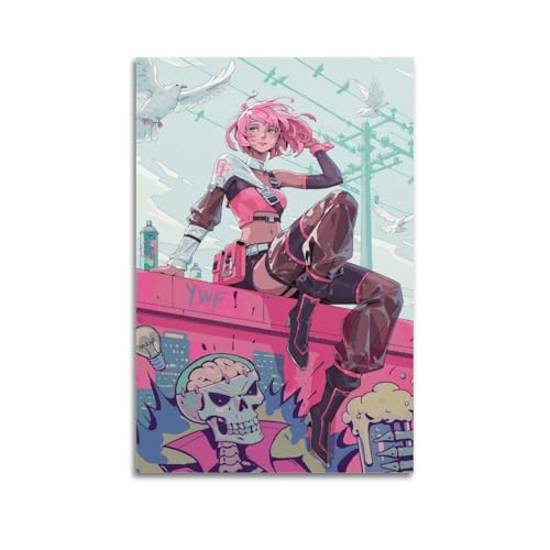 YDJKTRJKJK Póster de personajes de anime, pintura decorativa, lienzo, póster de pared e imagen artística moderna para decoración de dormitorio familiar, pósteres de 40 x 60 cm