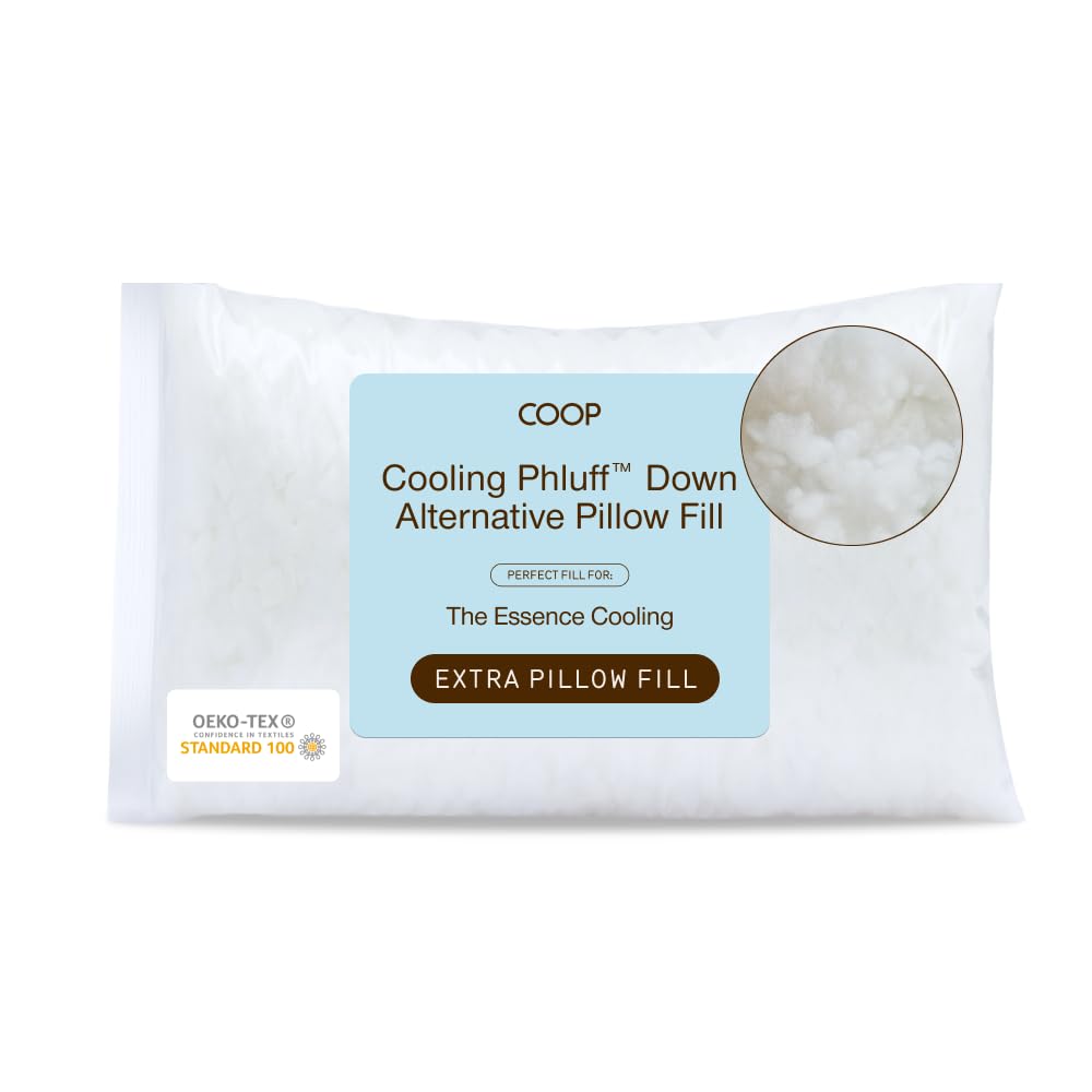 Coop Home Goods Extra Cooling Phluff Pillow Fill for Essence Cooling Pillow