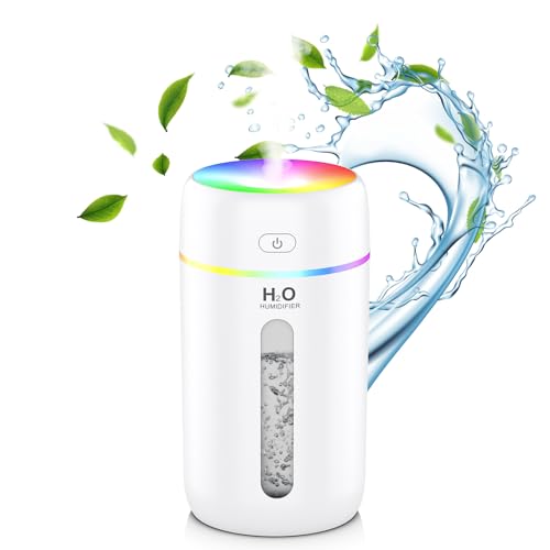 ZPP Small Humidifier, Portable Mini Humidifier with 7-color Lights for ...