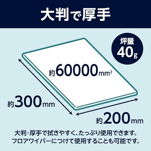 お掃除用 使い捨てウェットシート 銀イオン配合 無香料