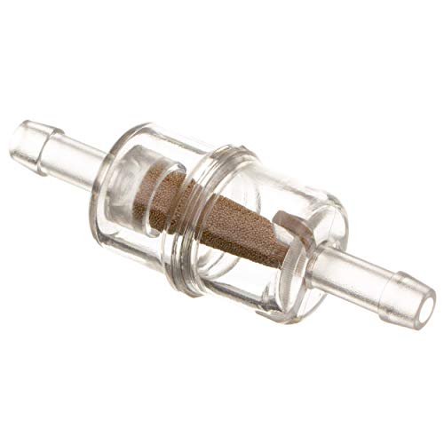 Benzinfilter klein - Kunststoff / Messinggranulat - Ø6mm Anschluss
