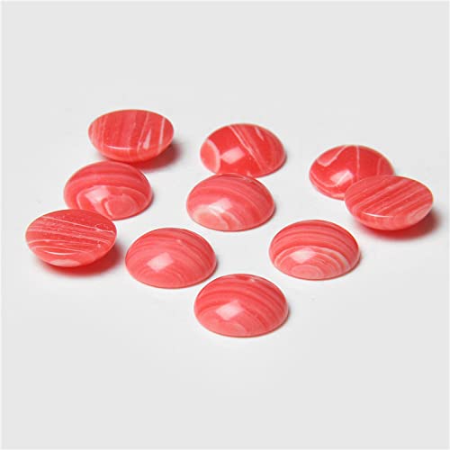 Pierre naturelle cabochon jaspe rose 12mm n°7 pour joaillerie artisanale