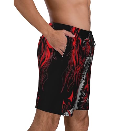 Legend of The Giant Blade Men Beach Pants â€“ Swim Trunks for Men,Quick-Dry and Comfortable, Suitable for Beach, Surf, and Everyday Wear Black3