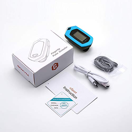 Oxímetro de pulso digital Monitor de saturação de oxigênio no sangue com cordão Oxímetro de pulso re