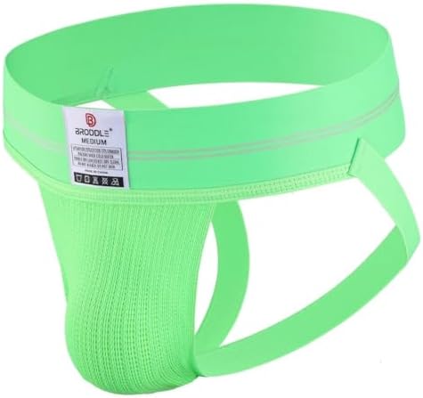 BRODDLE Men's Jockstrap Stretchy Nylon Mesh Pouch Performance Workout Athletic Supporters for Men