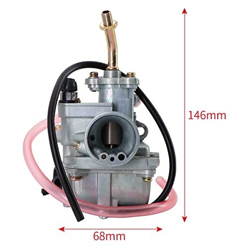 KIPA Carburetor For Yamaha TTR 90 TTR90 2001-2004 TTR90E TTR 90E 2003-2005, Replace OE Part Number 5HN-14101-01-00, With Gasket Fuel Filter & Carbon Dirt Jet Cleaner Tool Kit