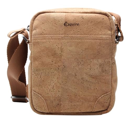 Bolso bandolera pequeño Esquire Kork de corcho natural marrón claro para mujer