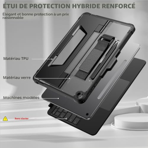 Étui Microsoft Surface Pro 12 robuste anti-rayure avec porte-stylet utile - 5