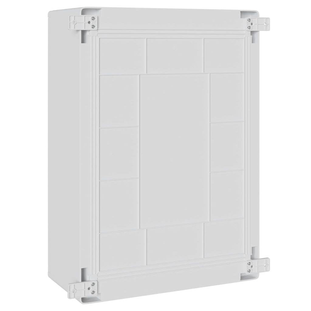 Steuerungsschrank Grau aus ABS Kunststoff 57 x 24,5 x 70 cm, Verteilerkasten für Stromkabel und Leitung, Feuchtraumkabel Schutzgehäuse, Aufputz und Unterputz Installation