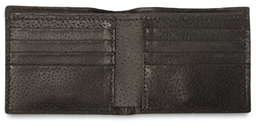 Genuine Stingray Bifold Leather Wallet (6 Card Slots, Black) - Image 4