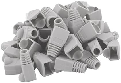 YIOVVOM Soft Plastic Ethernet RJ45 Cable Connector Boots Cover Strain Relief Boots CAT5 CAT5E CAT6 CAT6E 100PCS by Copapa (Blue)