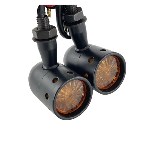 Clignotant LED moto universel indicateur lumineux ambre scooter 10mm 2Pcs