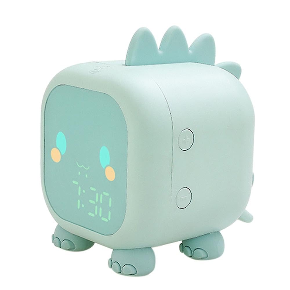 JOYHAPPST Kids Digital Alarm Clock Night Lights Sleep Trainier 2 Alarms 6 Ringtones Time Temperature Display Sound Control Snoozing Gifts