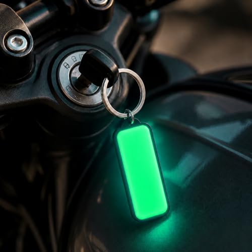 Image of Mi Glow Store Glow in Dark Keychain for Bike Men | Gift for Man | Bike Accessories | Charges in Light Glows in Dark | Key chain for Bike