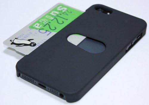 IC Card Case for use with iPhone 5 and iPhone 5S. Comes with interference-preventing sheet. Black.