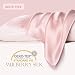 YANIBEST 19 Momme 100% Pure Natural Mulberry Silk Pillowcase for Hair & Facial Beauty Toddler Size for Baby, Pillow Shams Cover with Hidden Zipper (Toddler, pink)