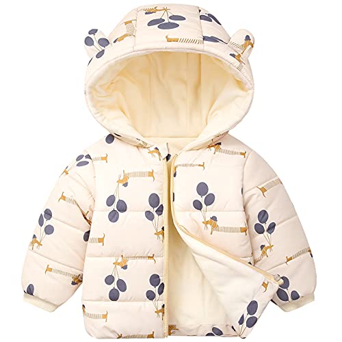 Happy Cherry Baby Boys Girls Winter Coats Hoods Light Puffer Down Jacket Outwear