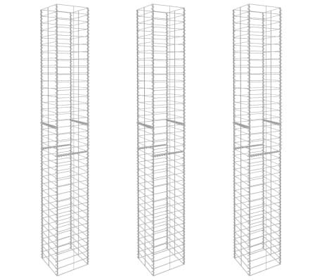 Dioche Gabionenkorb 3 Stück Dekorative Steingabionen Steinkorb Gabionen...