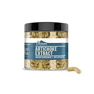 Earthborn Elements Artichoke Extract 200 Capsules, Pure & Undiluted, No Additives