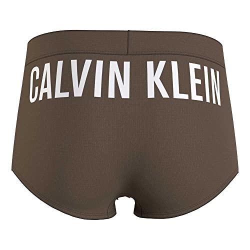 Calvin Klein Herren Boxershorts Trunk mit Stretch, Grün (Brown Olive), S – Ansicht 3