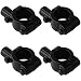 SZWL 4pcs Universale Manubrio Specchio Supporto ,Supporto con morsetto per montaggio a manubrio dello specchio retrovisore, ideale per moto e scooter (Nero),staffa per specchietti