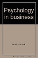 Psychology in business B0007DPZXC Book Cover