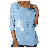 2022 Tshirt Damen Longshirt Damen Langarmshirt Damen Hoodie Zip Up Biesen Bluse Lange ÄRmel Rollkragenshirt Tshirt Tshirt Unifarben T-Shirts FüR A Farbverlauf Lila Leibchen Oberteil(Himmel Blau-F, XL)