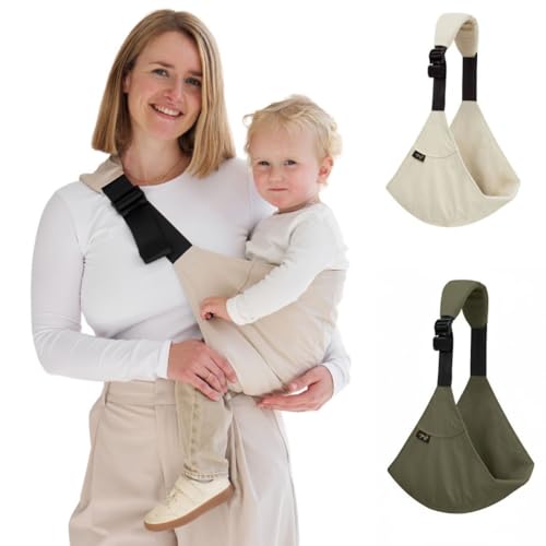 Rookie-Baby – Hüfttrage Baby Beige I Ergonomisch &...