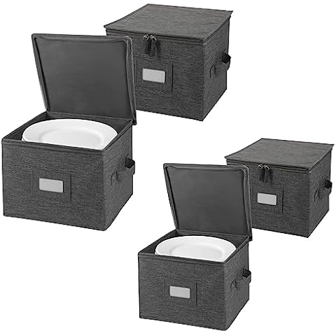 popoly China Storage Containers Inside 10" W x 8" H, China Storage Containers Inside 12" W x 8" H Cover